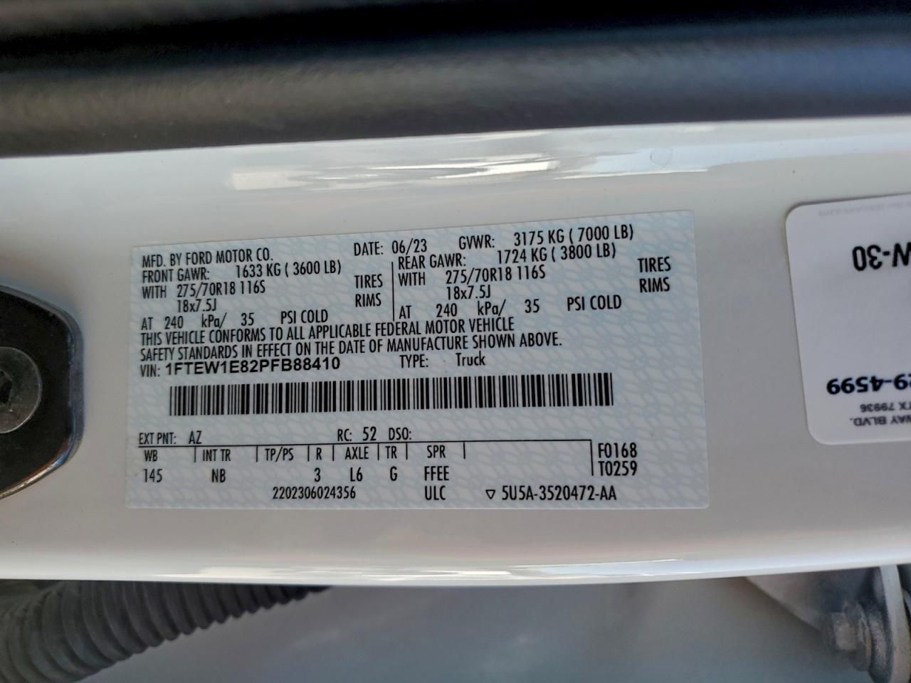 2023 Ford F150 Supercrew