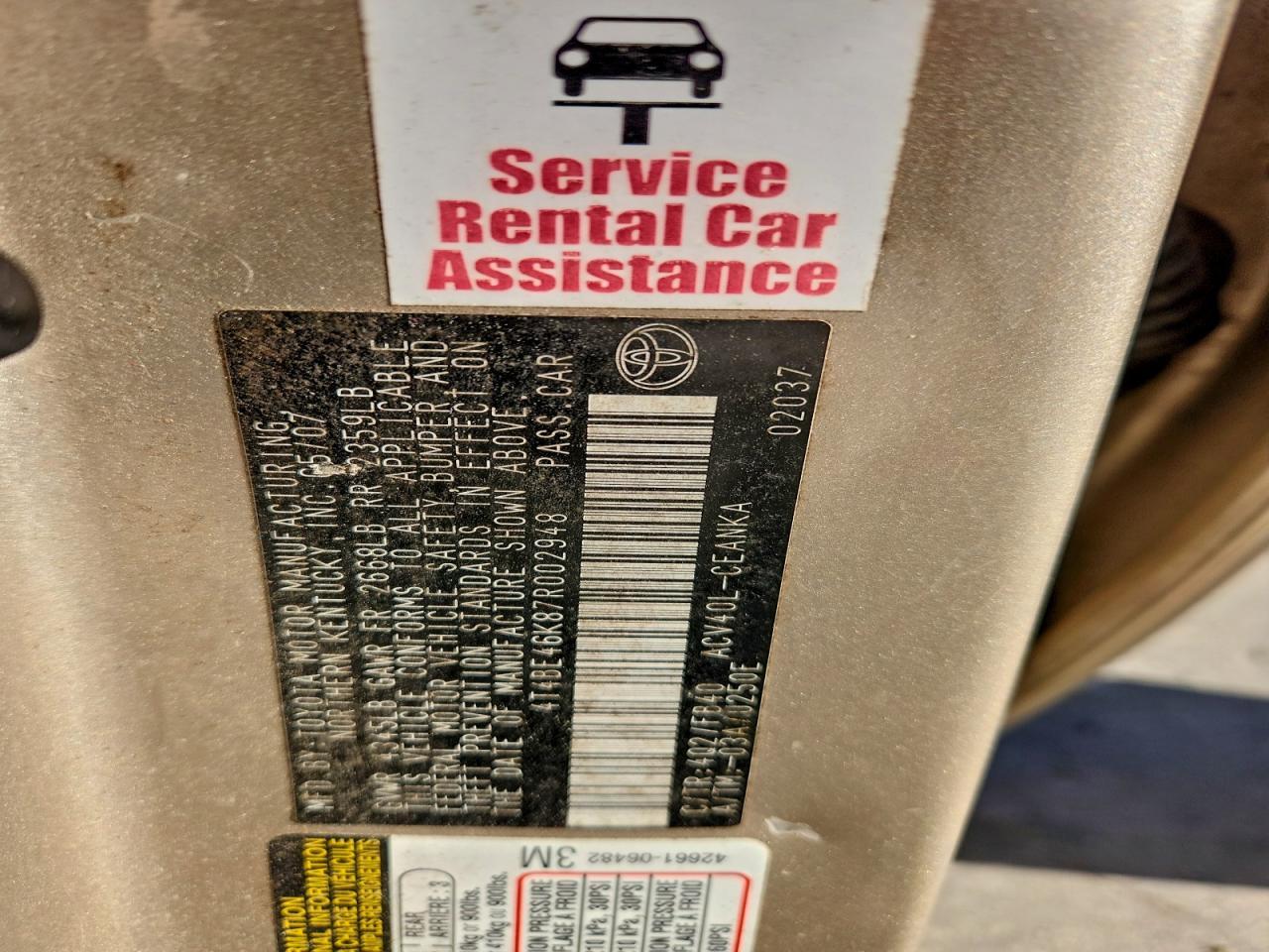 2007 Toyota Camry le