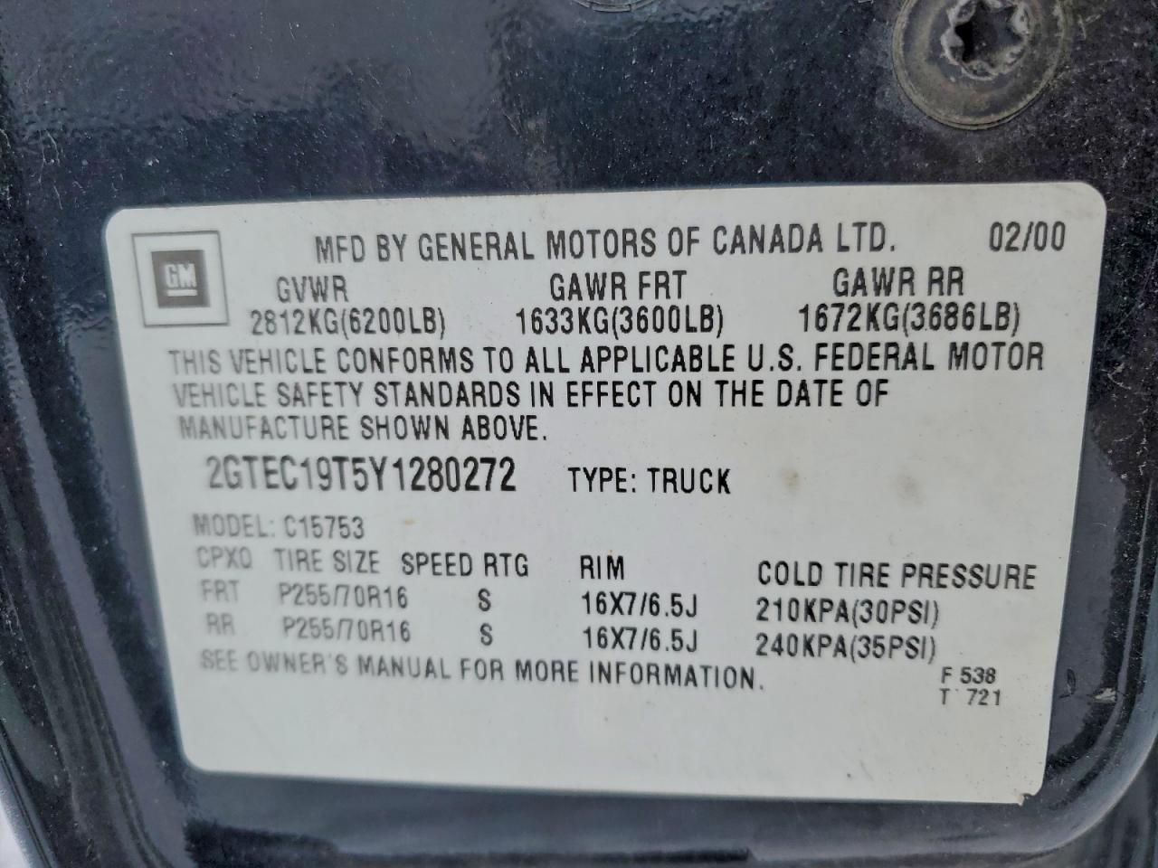 2000 GMC New Sierra C1500