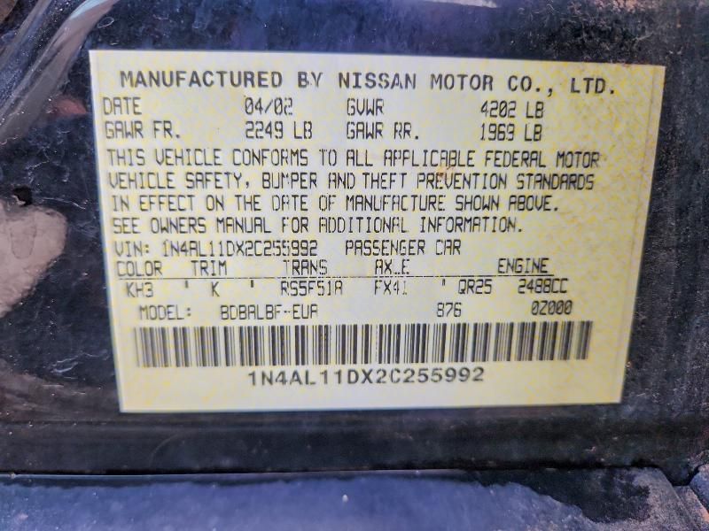 2002 Nissan Altima Base
