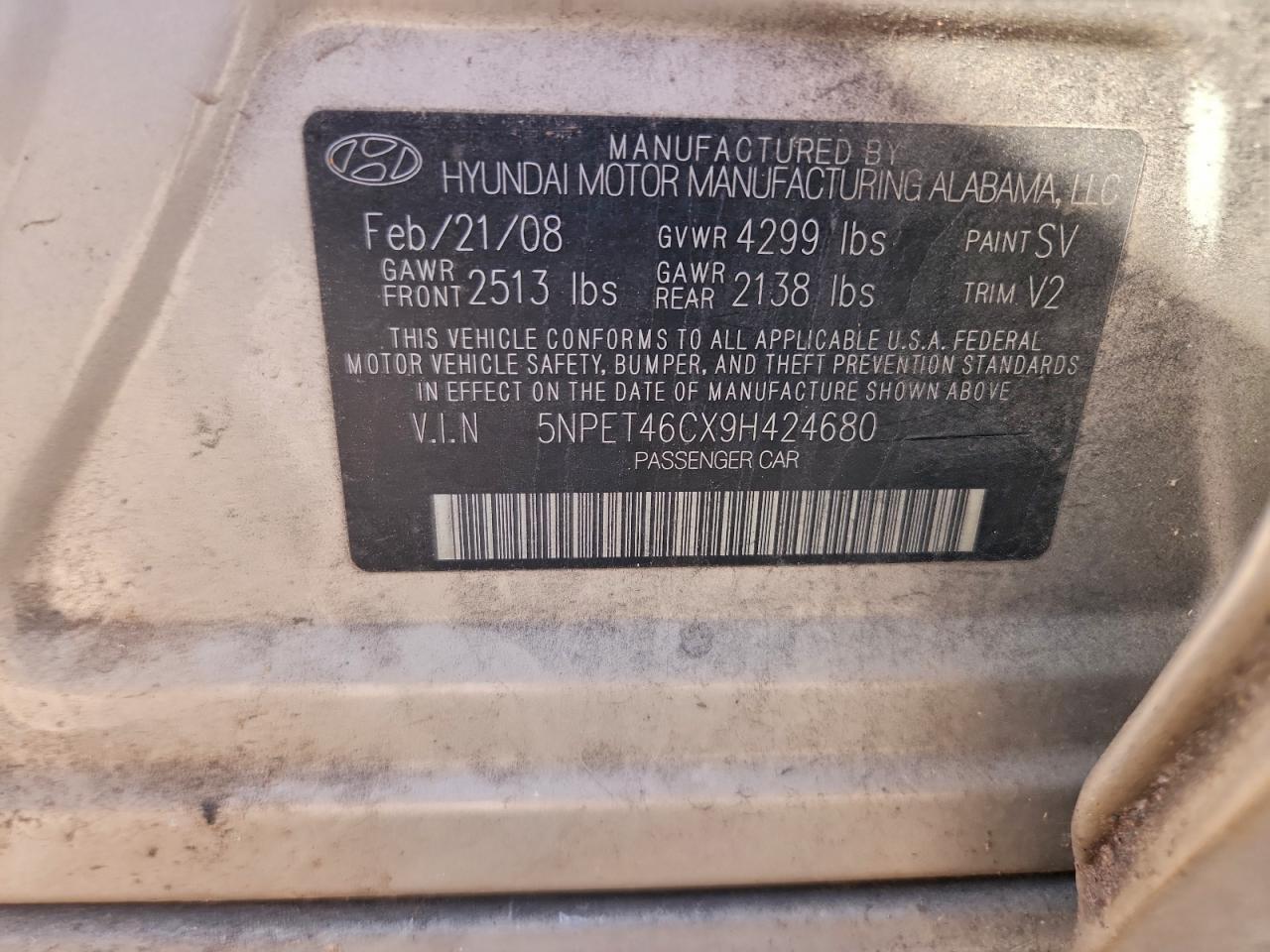 2009 Hyundai Sonata gls