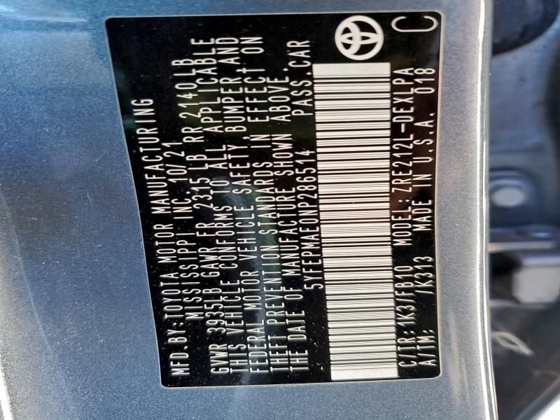 2022 Toyota Corolla le