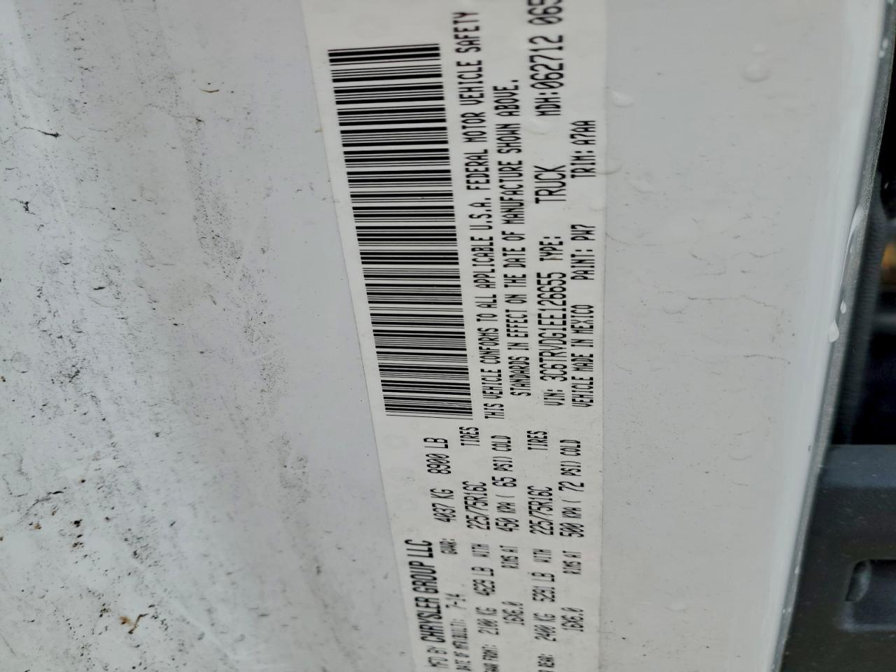 2014 Dodge Ram Promaster 2500 2500 High