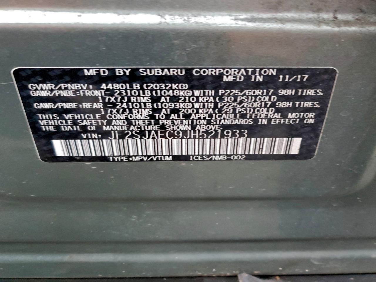 2018 Subaru Forester 2.5i Premium