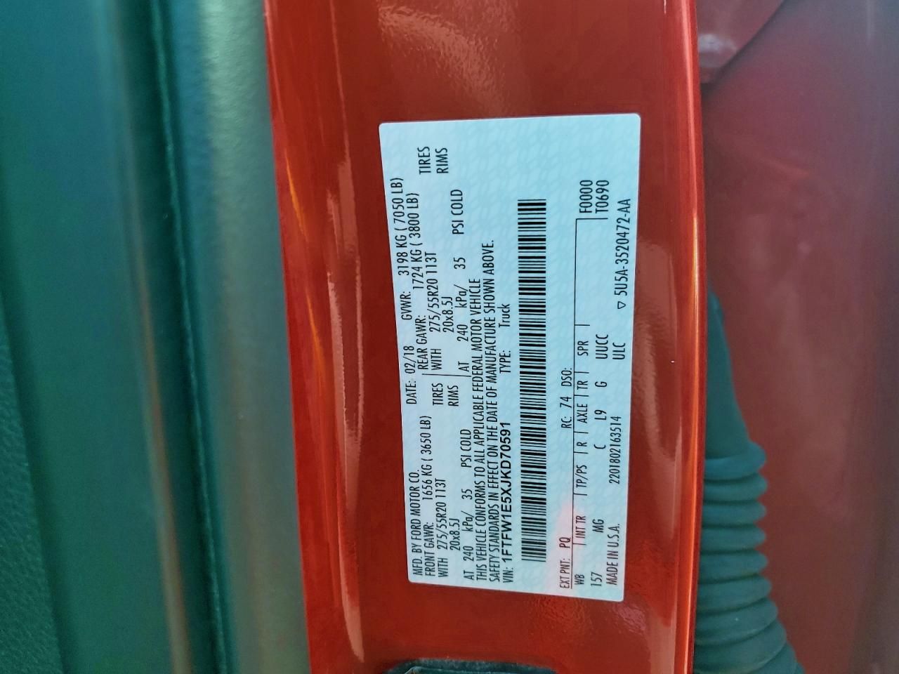 2018 Ford F150 Supercrew