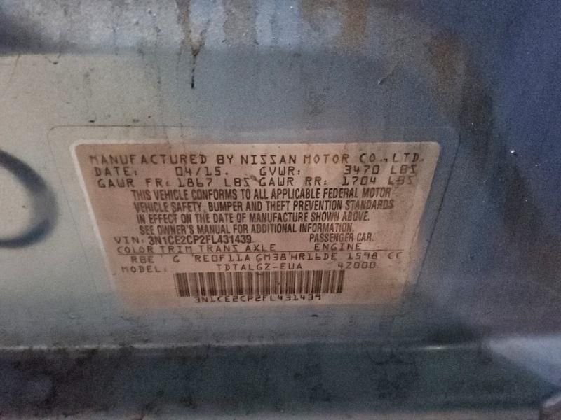 2015 Nissan Versa Note s