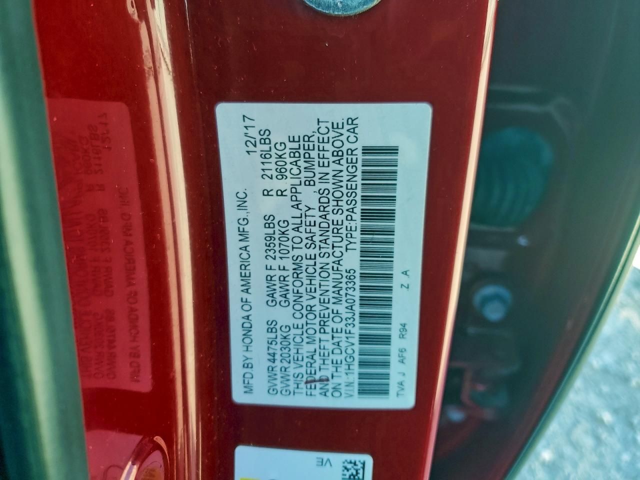 2018 Honda Accord Sport