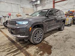 Jeep salvage cars for sale: 2022 Jeep Grand Cherokee l Summit