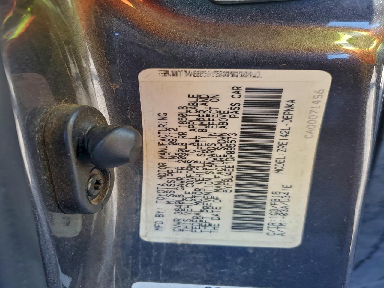 2013 Toyota Corolla Base