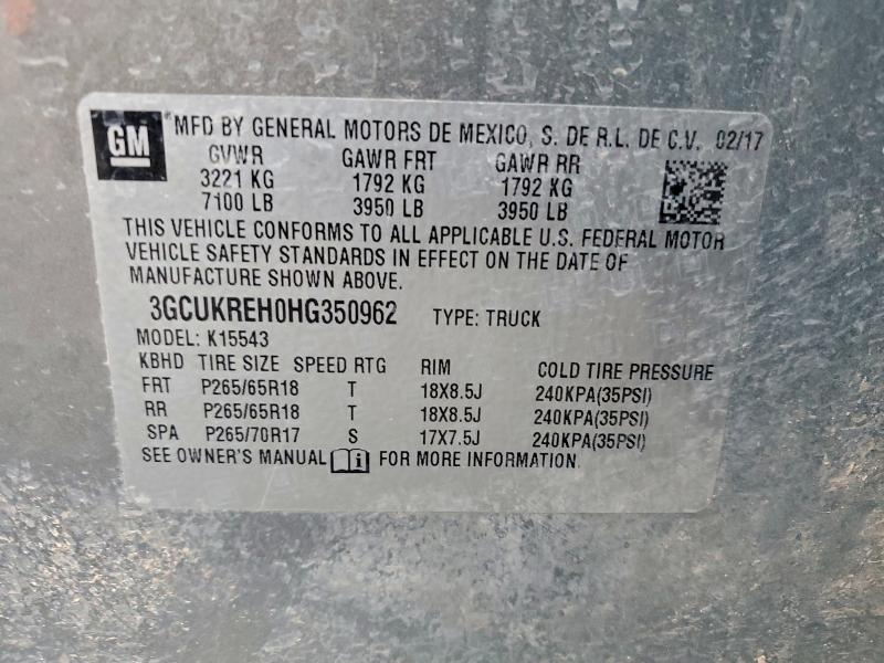 2017 Chevrolet Silverado K1500 LT