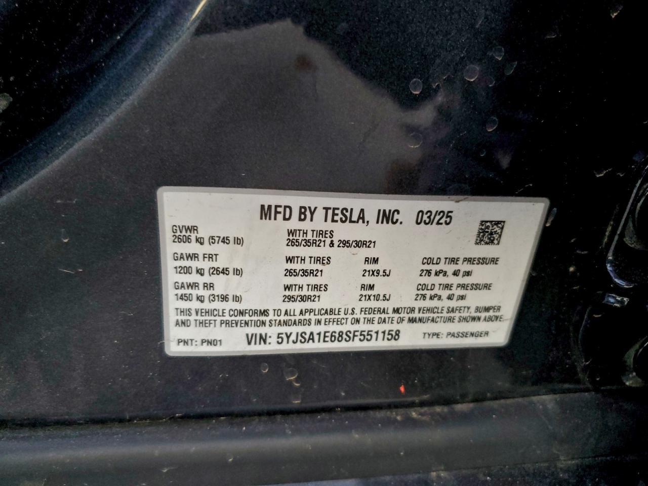 2025 Tesla Model s