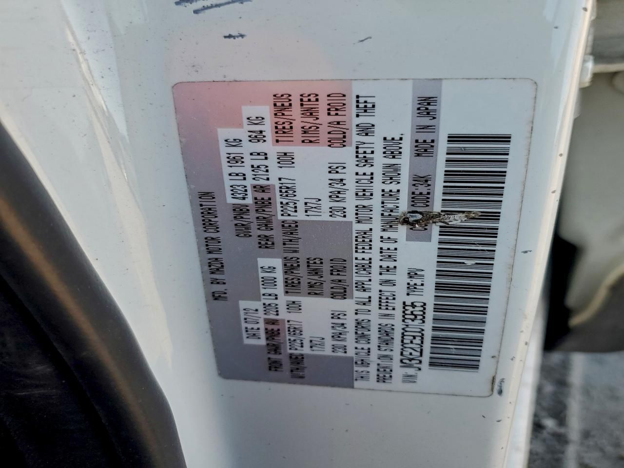 2013 Mazda Cx-5 Touring