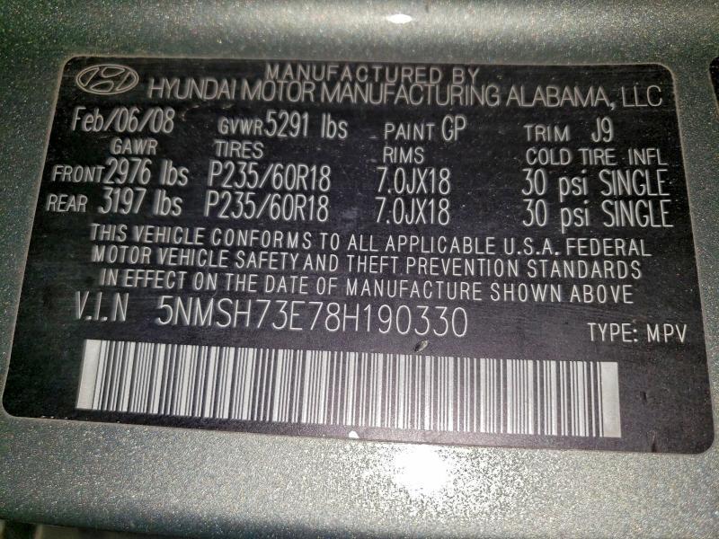 2008 Hyundai Santa fe se