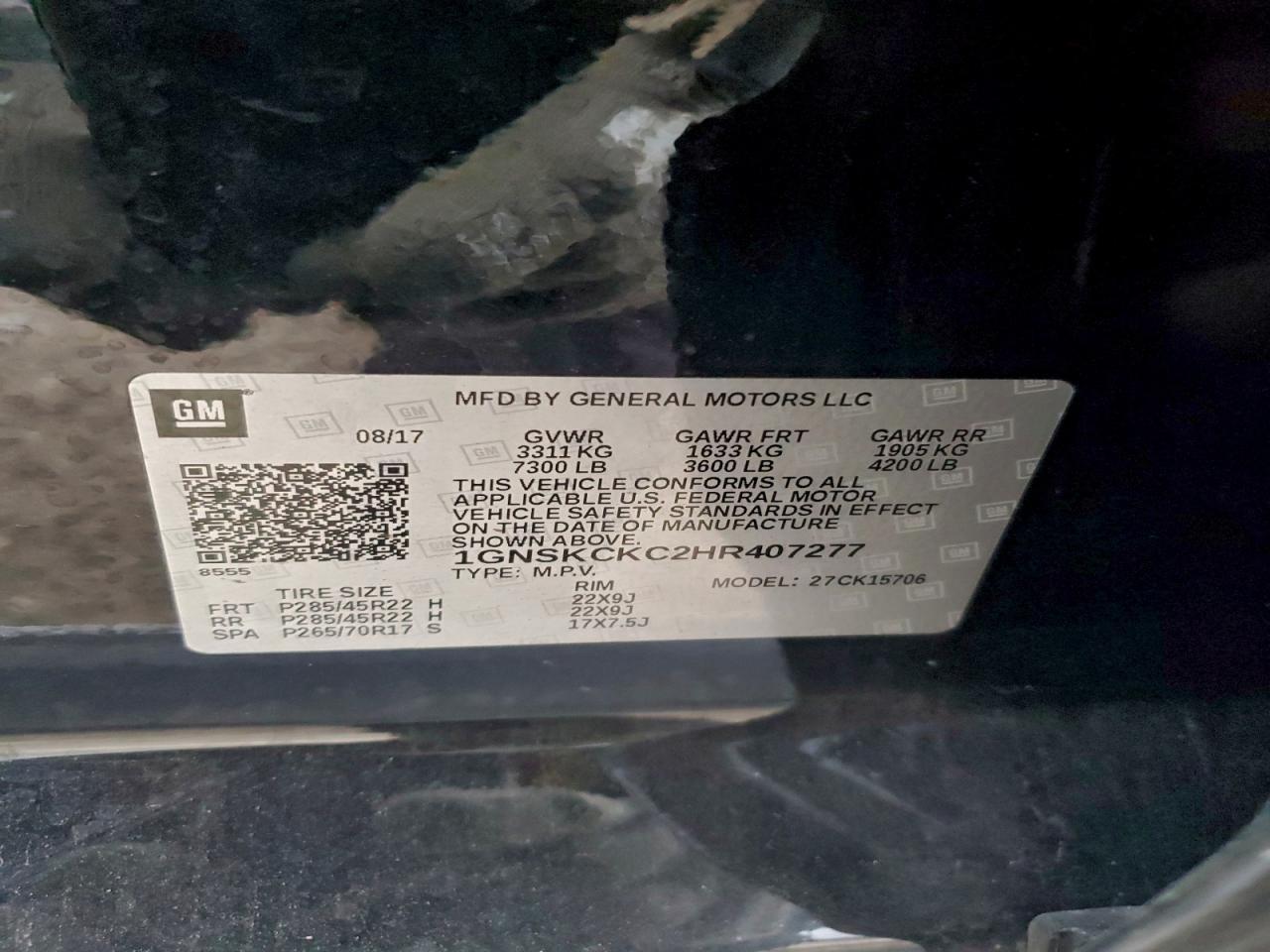 2017 Chevrolet Tahoe K1500 Premier