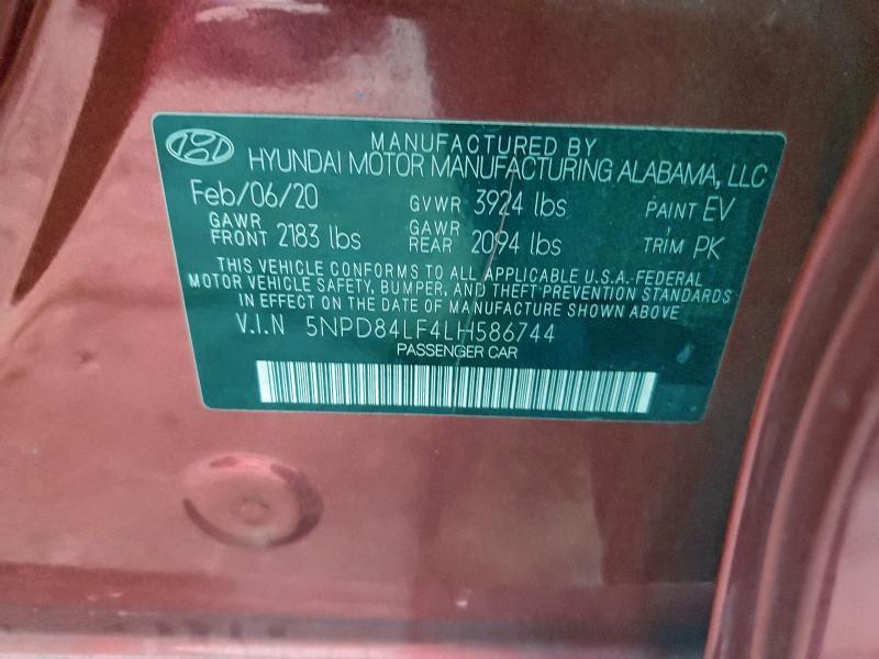 2020 Hyundai Elantra sel