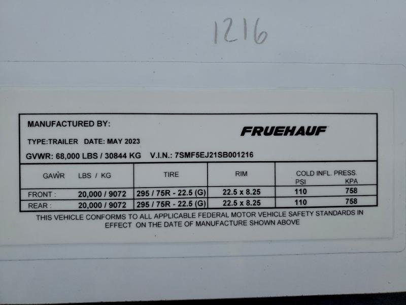 2025 Fruehauf Van