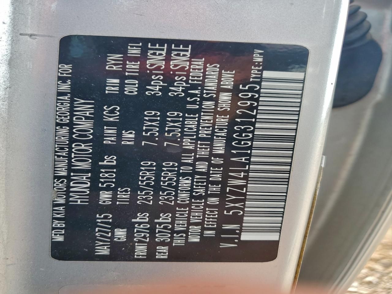 2016 Hyundai Santa fe Sport