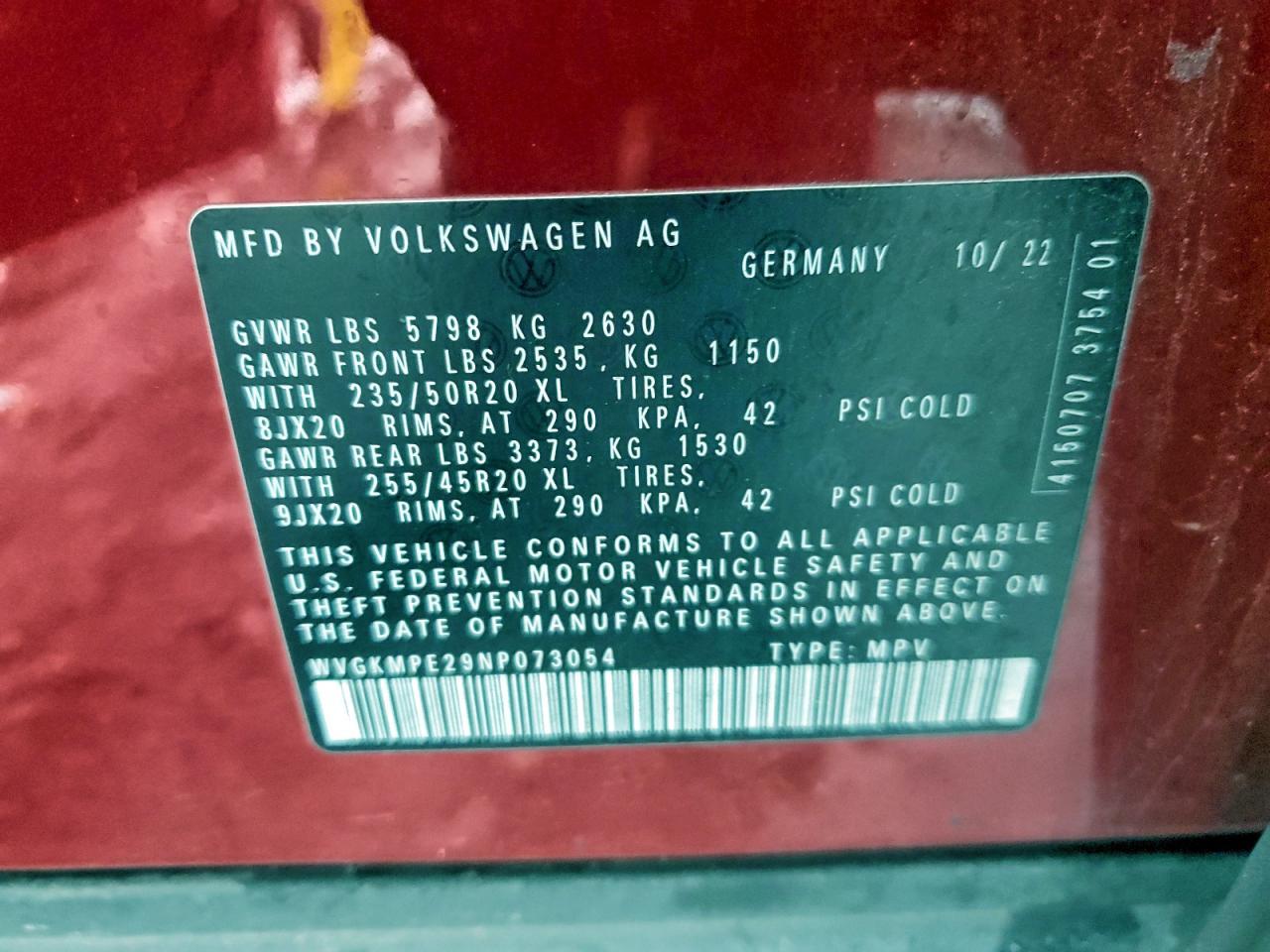 2022 Volkswagen Id.4 pro s