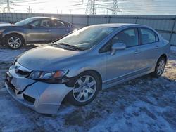 Salvage cars for sale from Copart Elgin, IL: 2010 Honda Civic lx
