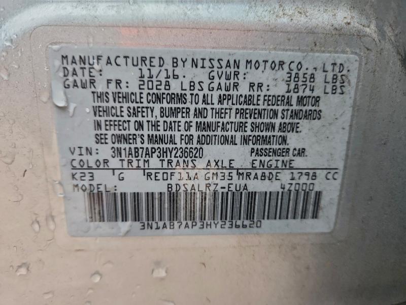 2017 Nissan Sentra s