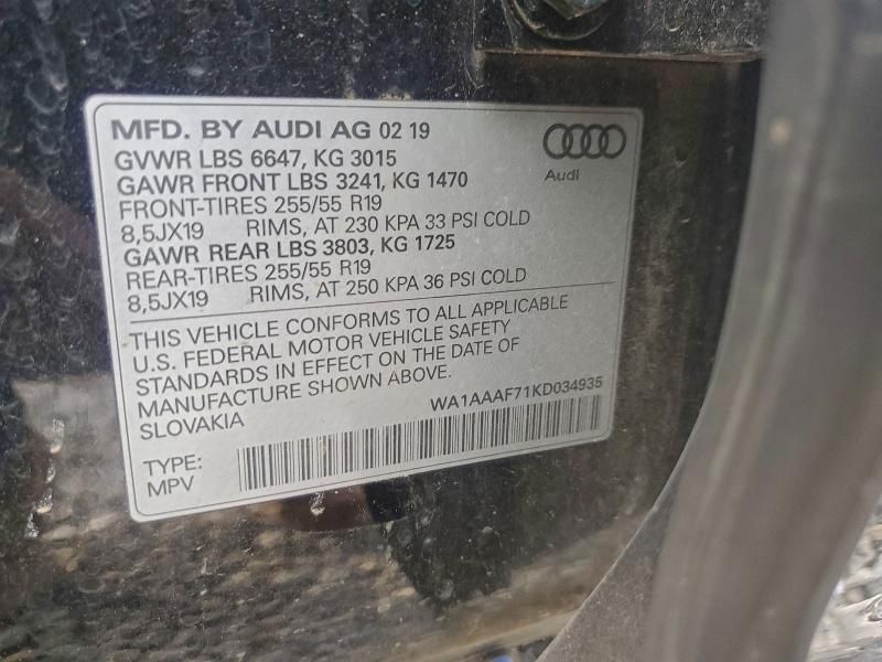2019 Audi Q7 Premium