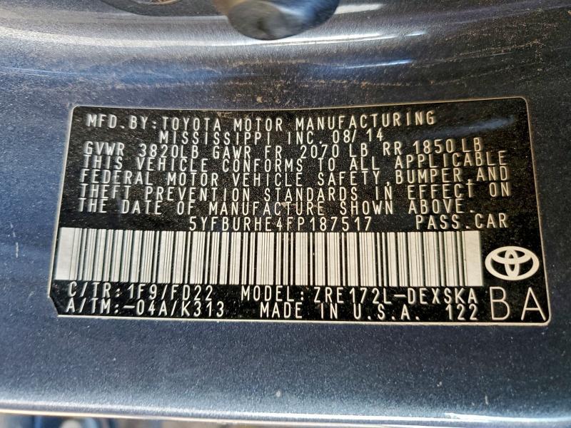 2015 Toyota Corolla l