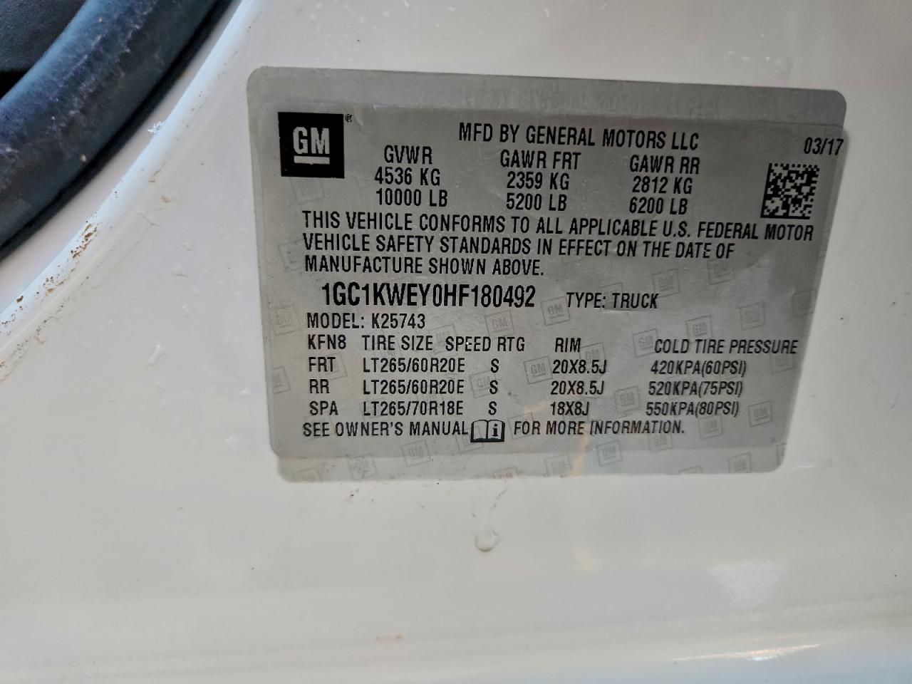 2017 Chevrolet Silverado K2500 Heavy Duty LTZ