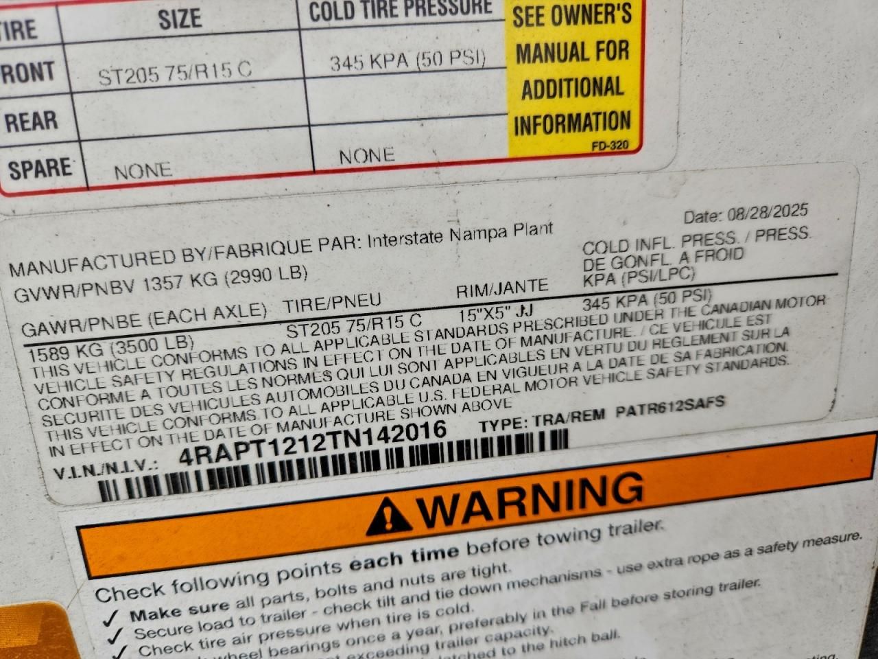 2026 Interstate PATR612SAFS Enclosed Cargo Trailer