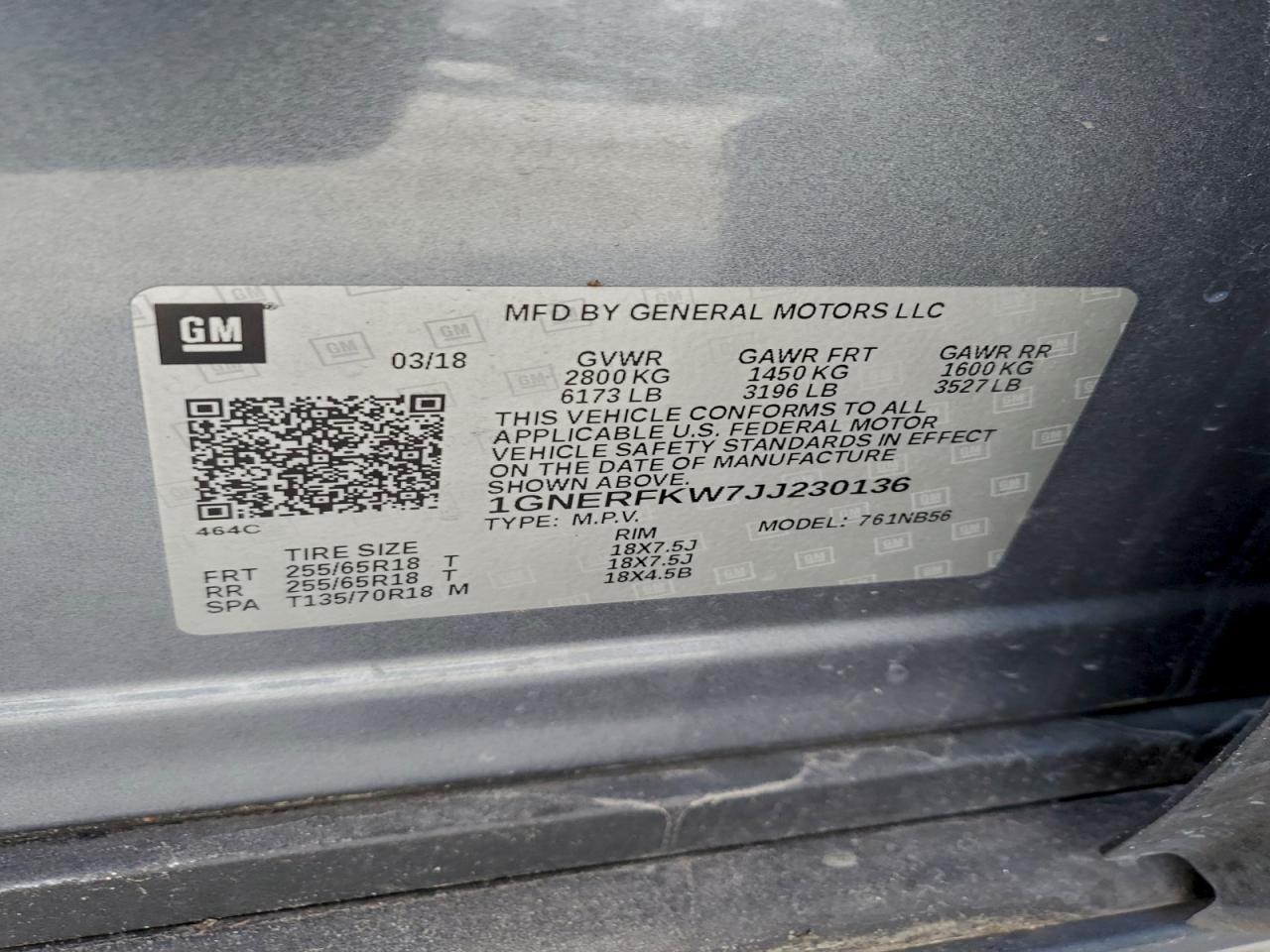 2018 Chevrolet Traverse ls