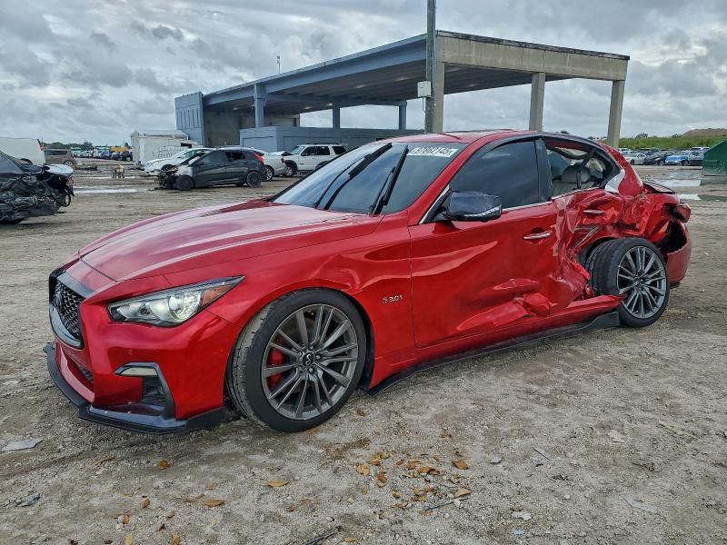 2020 Infiniti Q50 red Sport 400