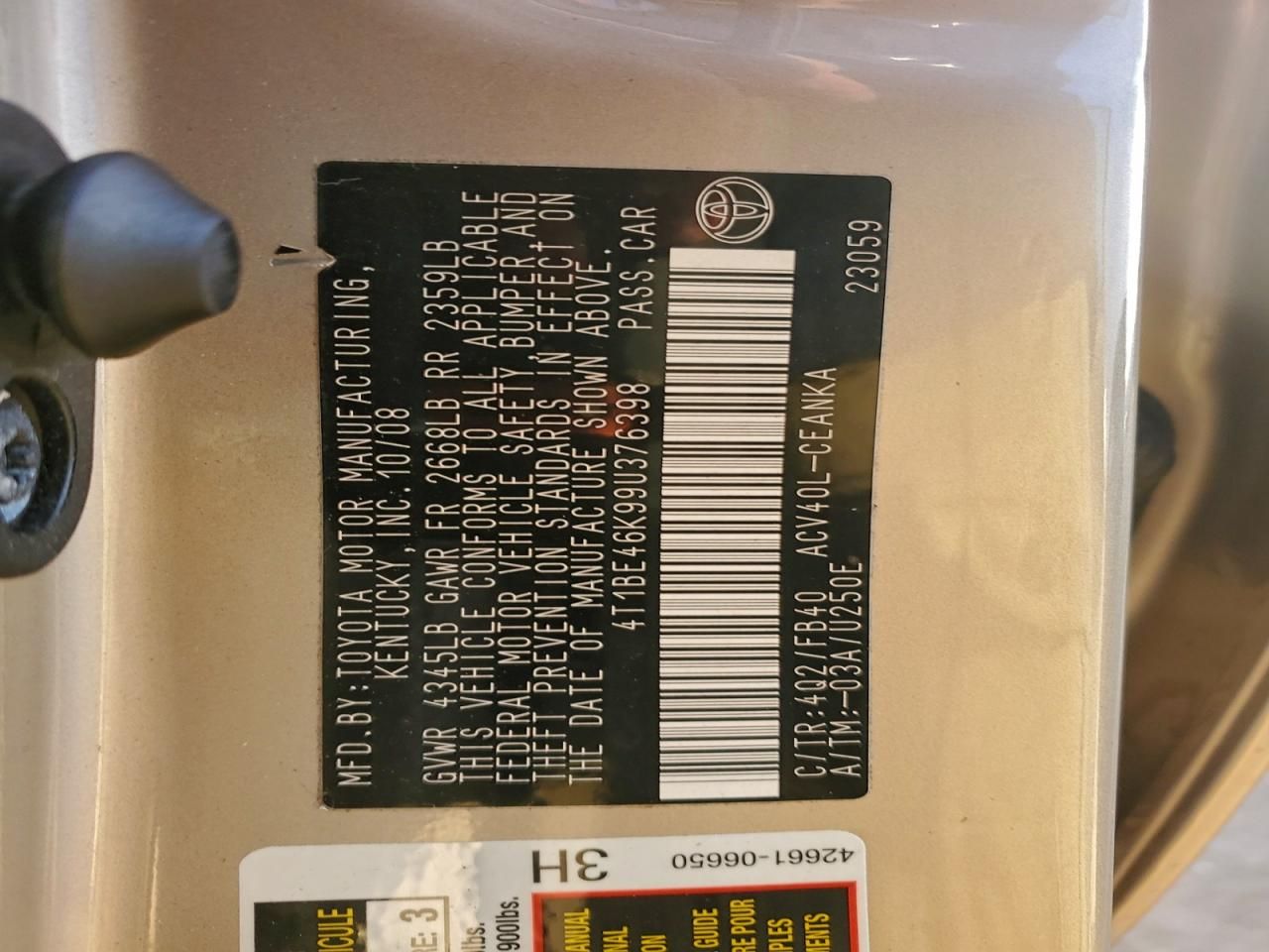 2009 Toyota Camry Base