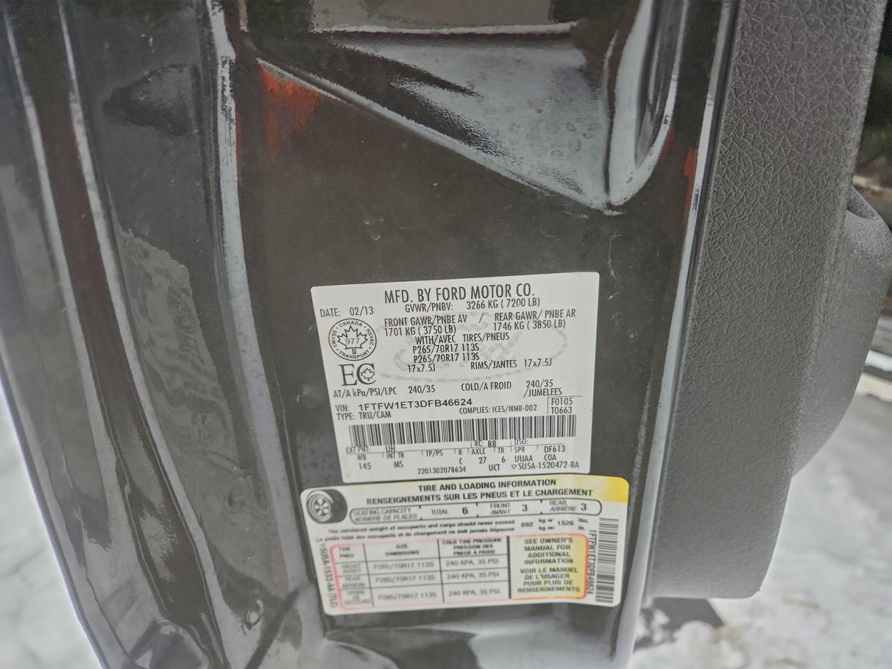 2013 Ford F150 Supercrew