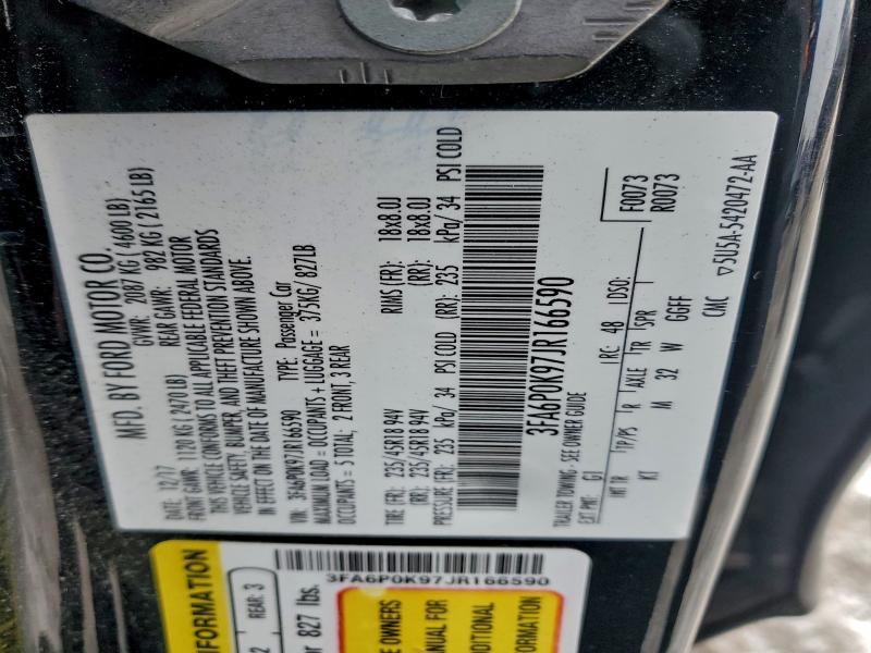 2018 Ford Fusion Titanium/platinum