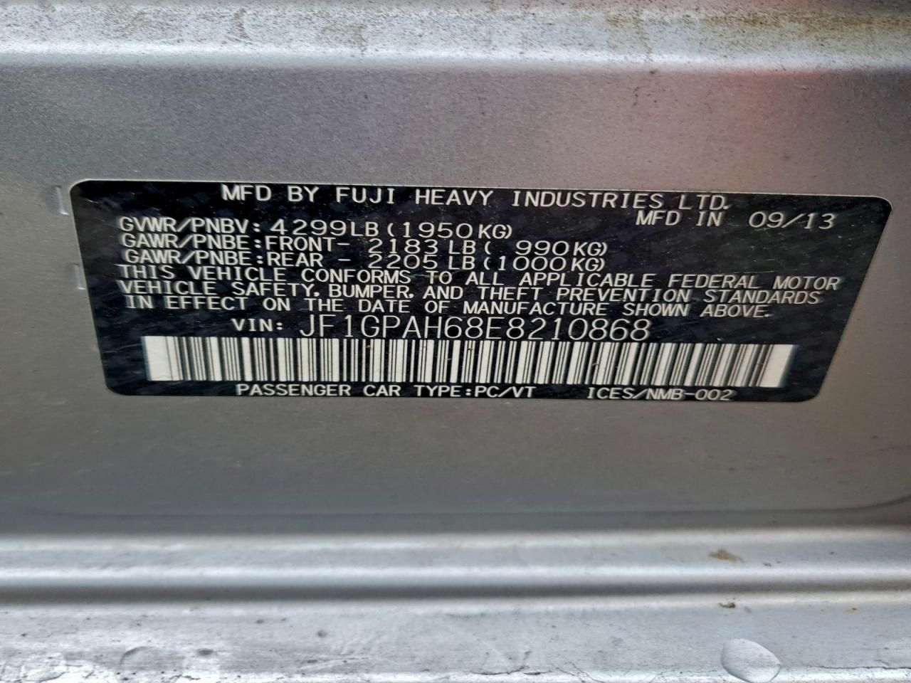 2014 Subaru Impreza Limited