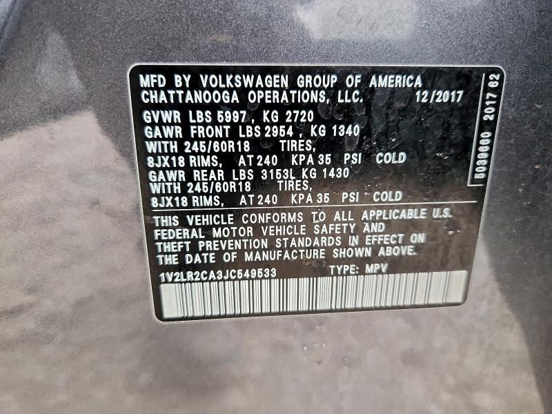 2018 Volkswagen Atlas se