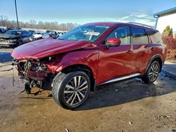 Salvage cars for sale from Copart Louisville, KY: 2022 Nissan Pathfinder Platinum