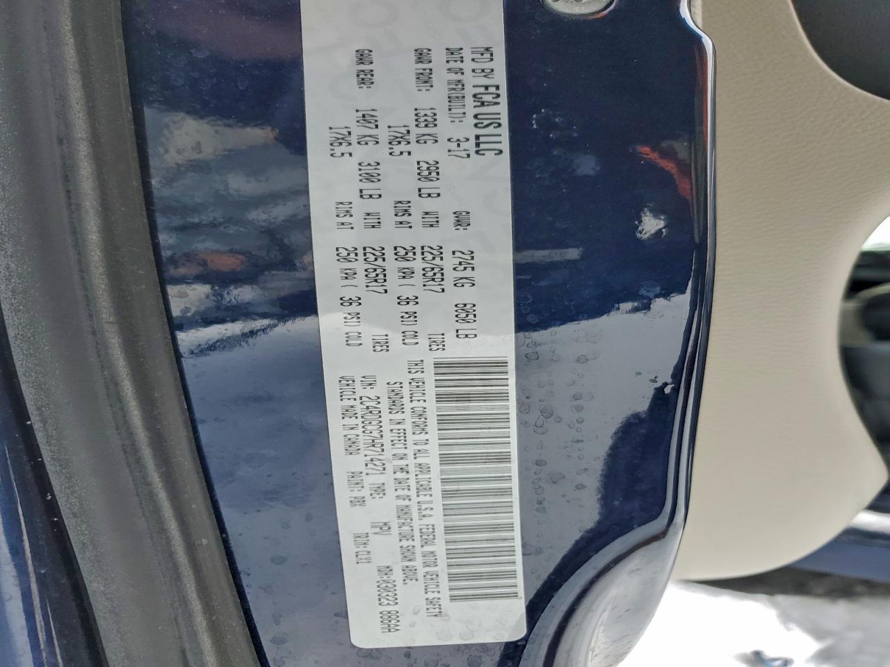 2017 Dodge Grand Caravan sxt