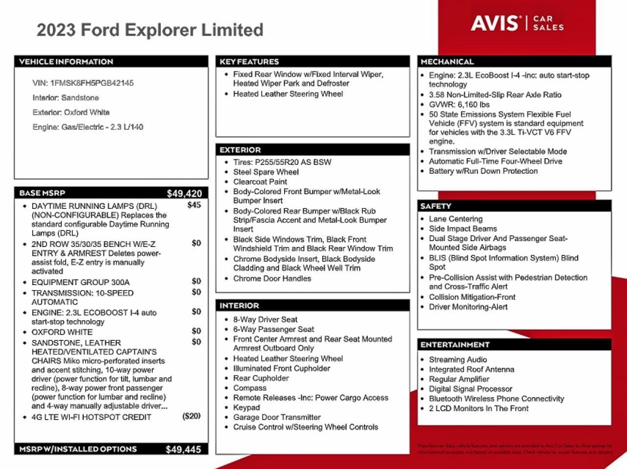 2023 Ford Explorer Limited