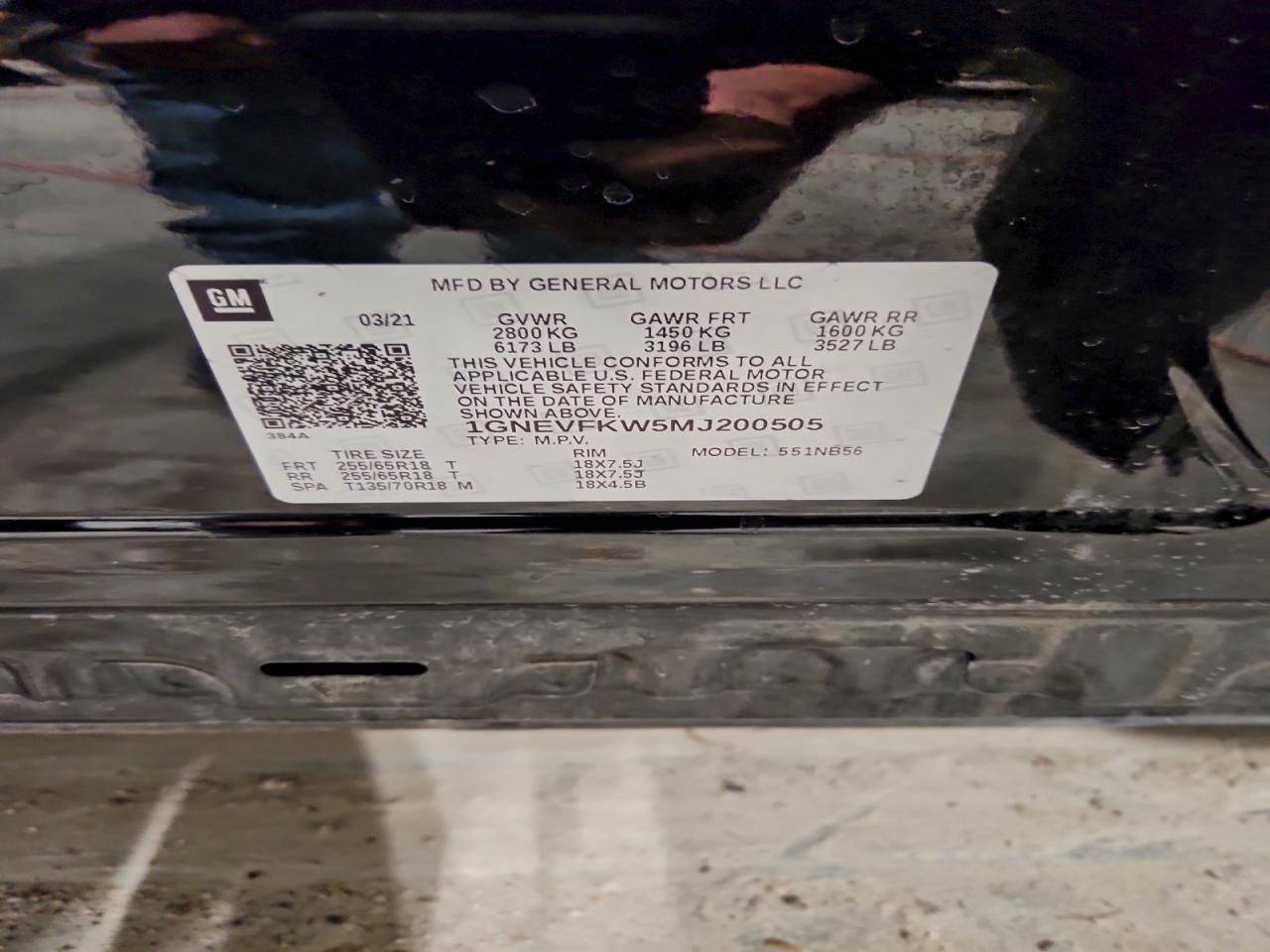 2021 Chevrolet Traverse ls