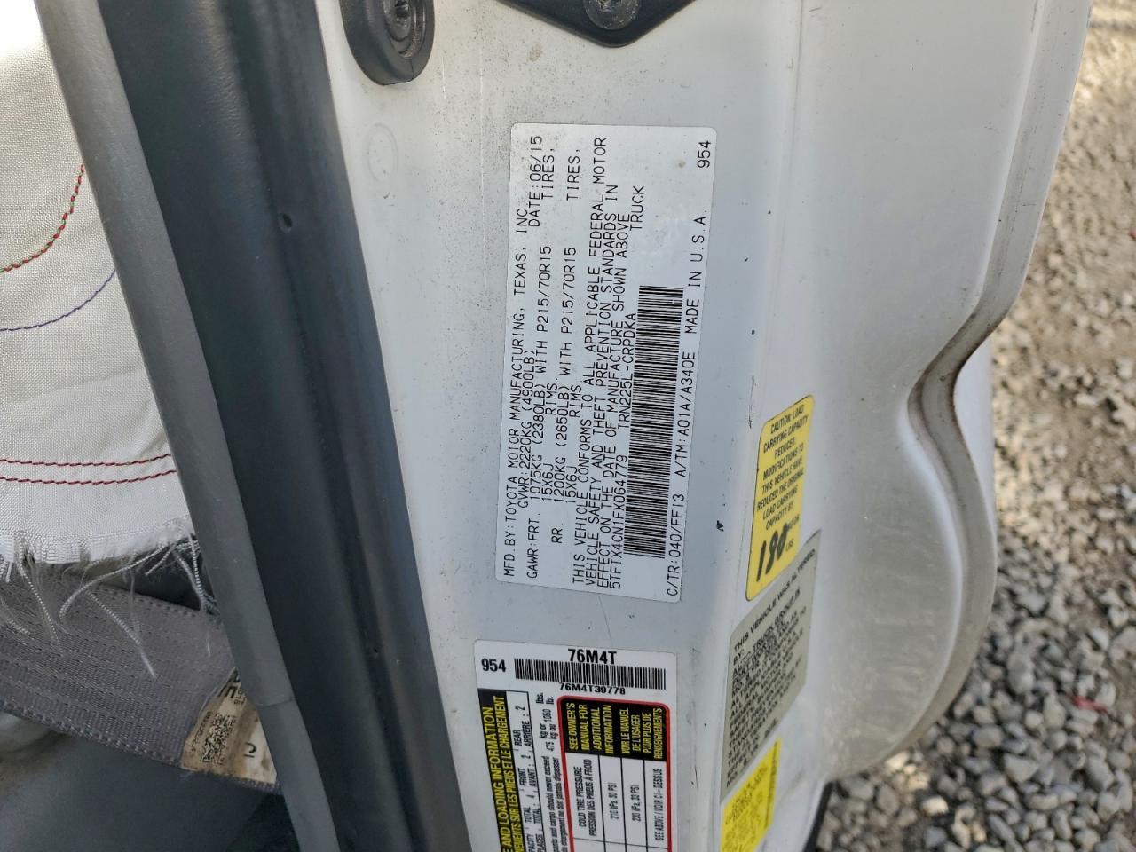 2015 Toyota Tacoma Access Cab
