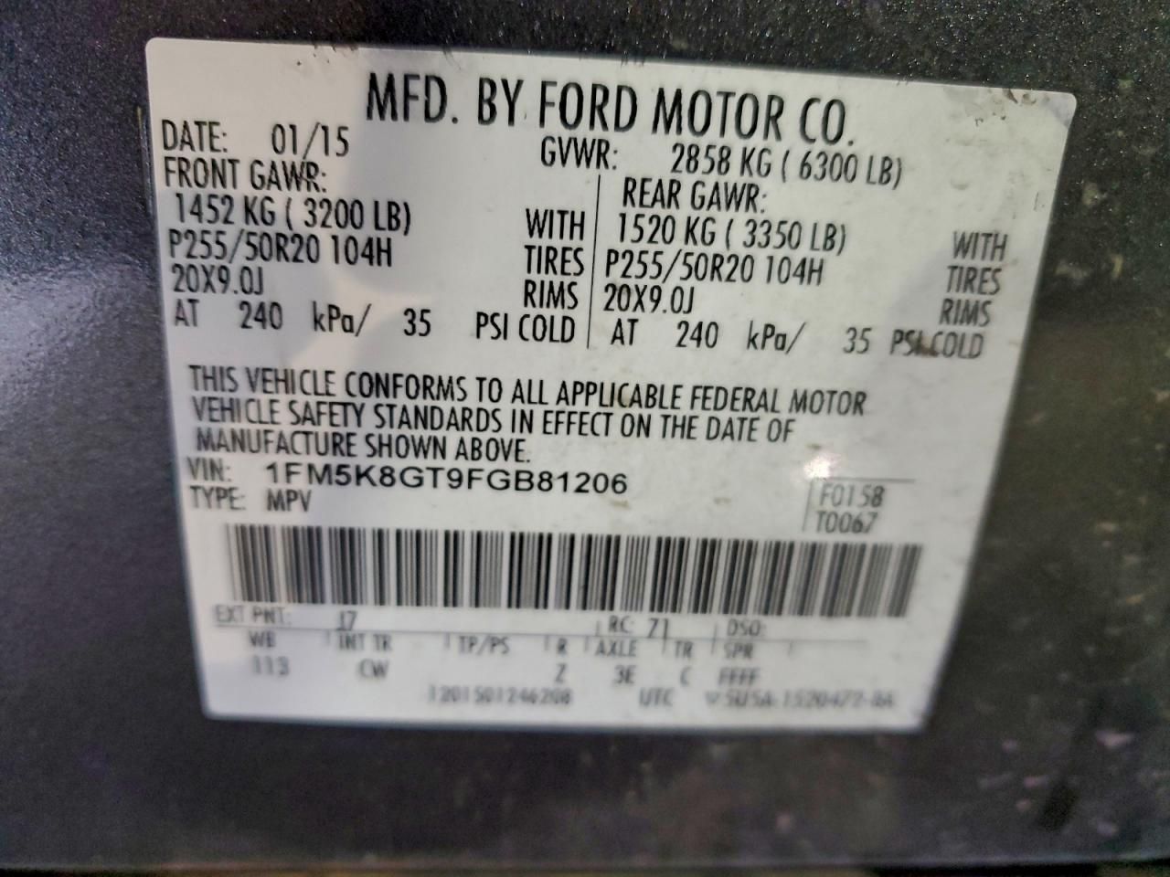 2015 Ford Explorer Sport