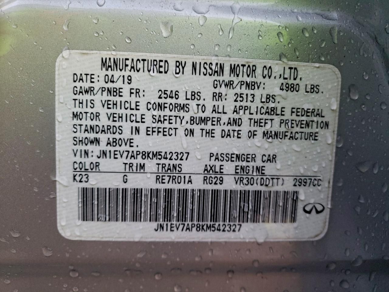 2019 Infiniti Q50 Luxe