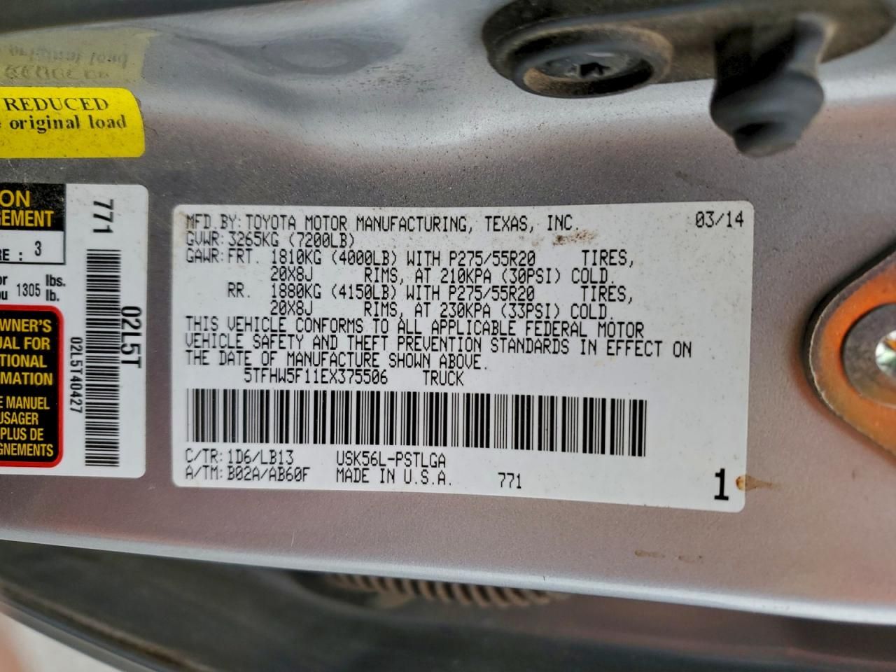 2014 Toyota Tundra Limited