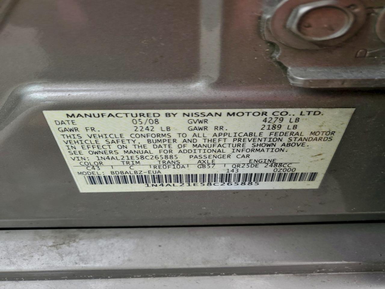 2008 Nissan Altima 2.5