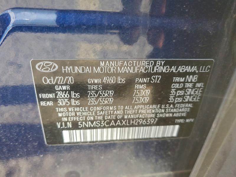 2020 Hyundai Santa fe sel
