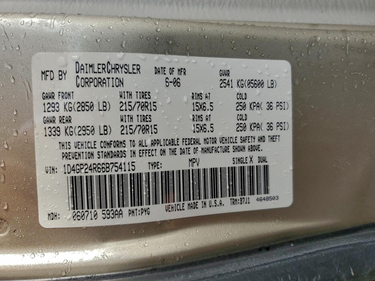 2006 Dodge Grand Caravan se