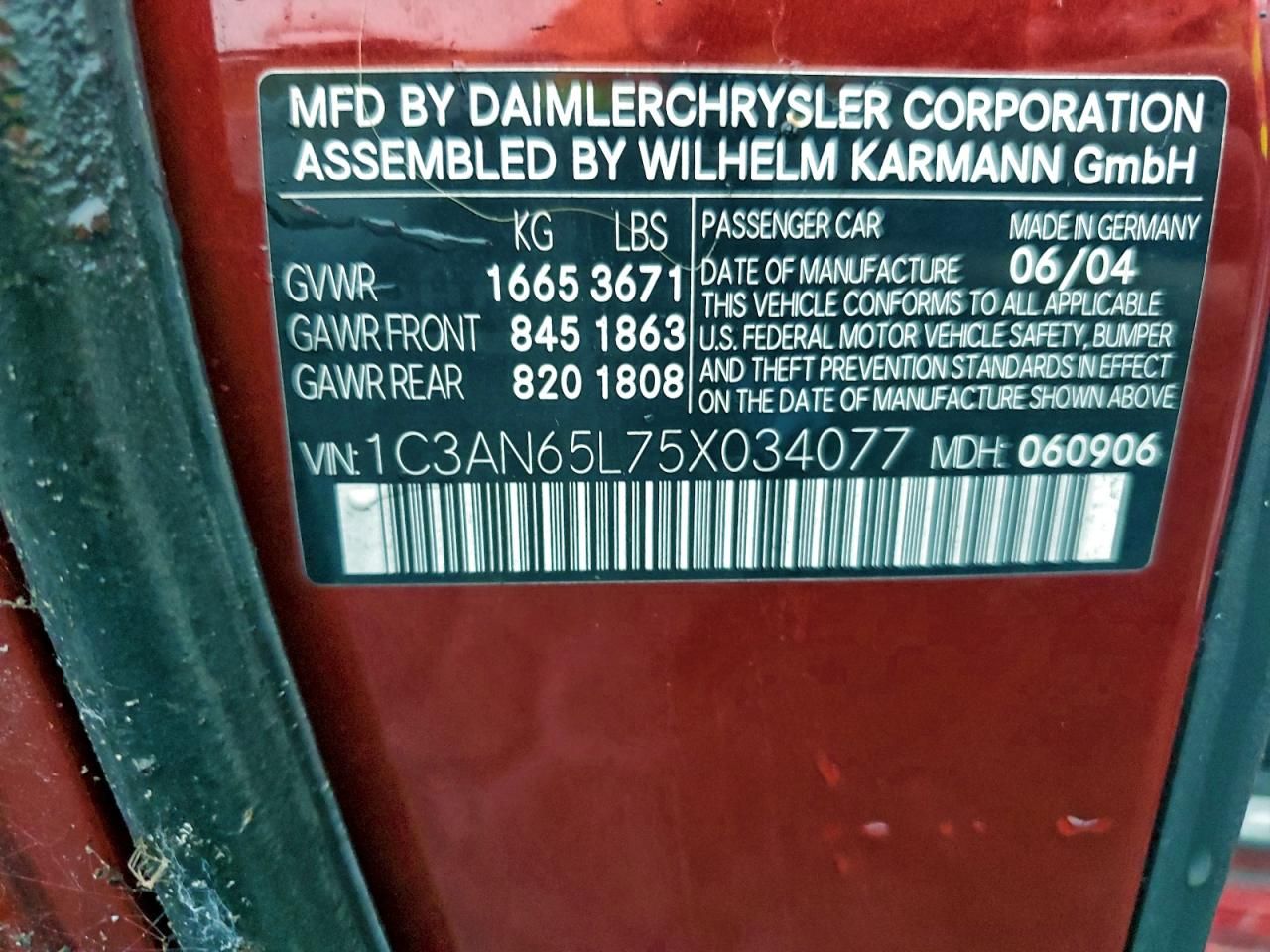 2005 Chrysler Crossfire Limited