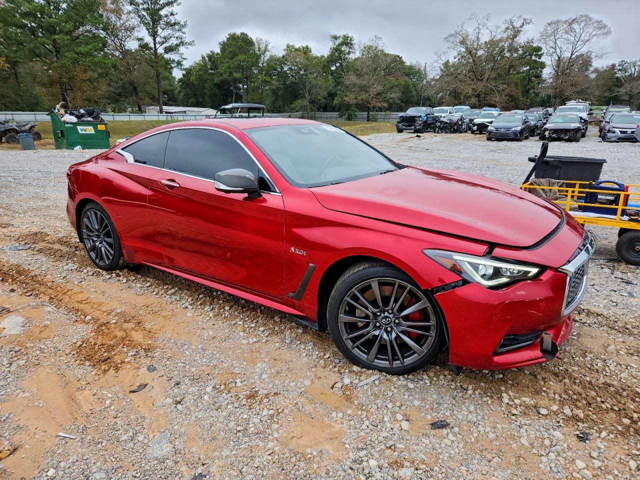 2017 Infiniti Q60 red Sport 400