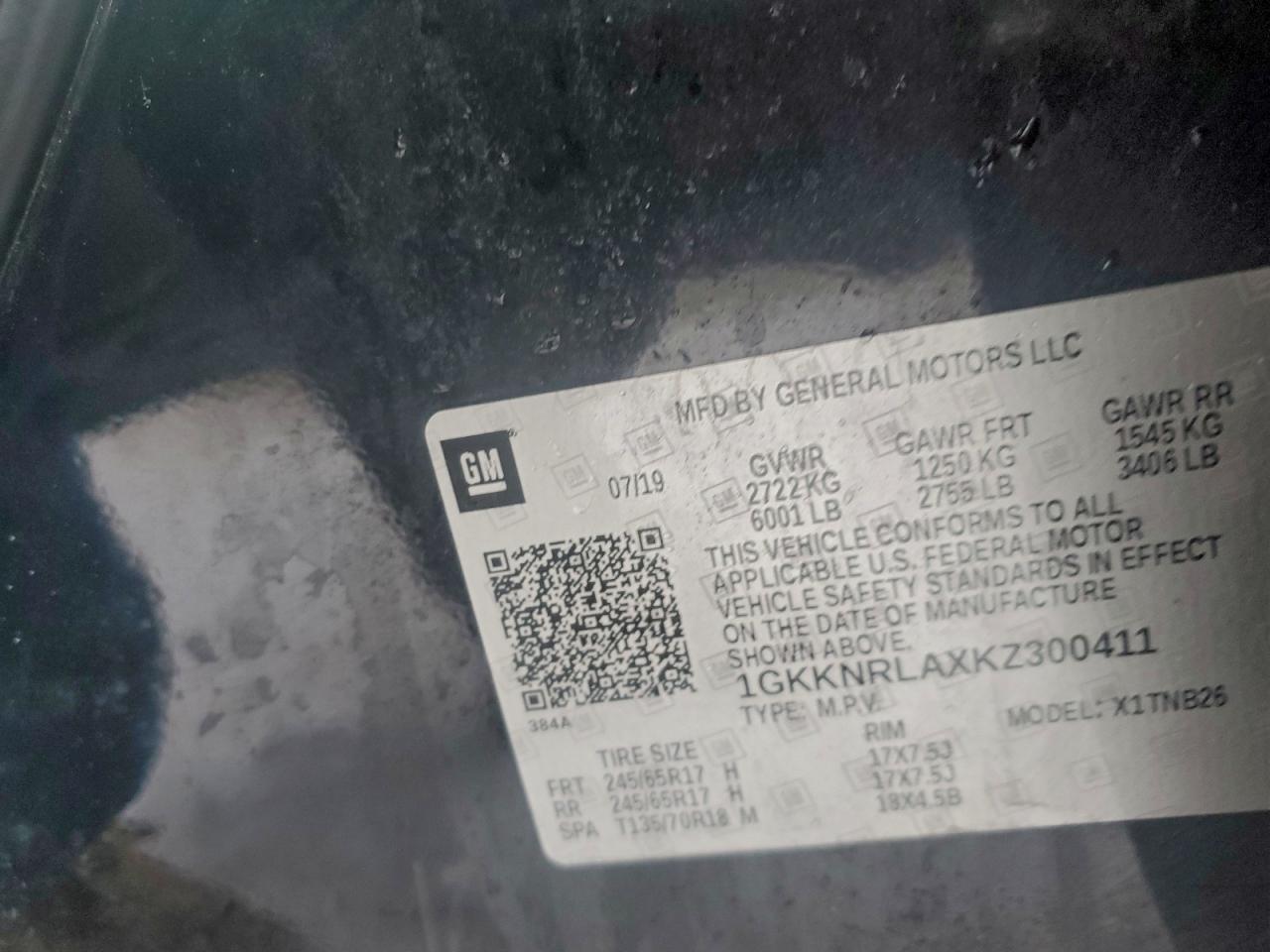 2019 GMC Acadia sle