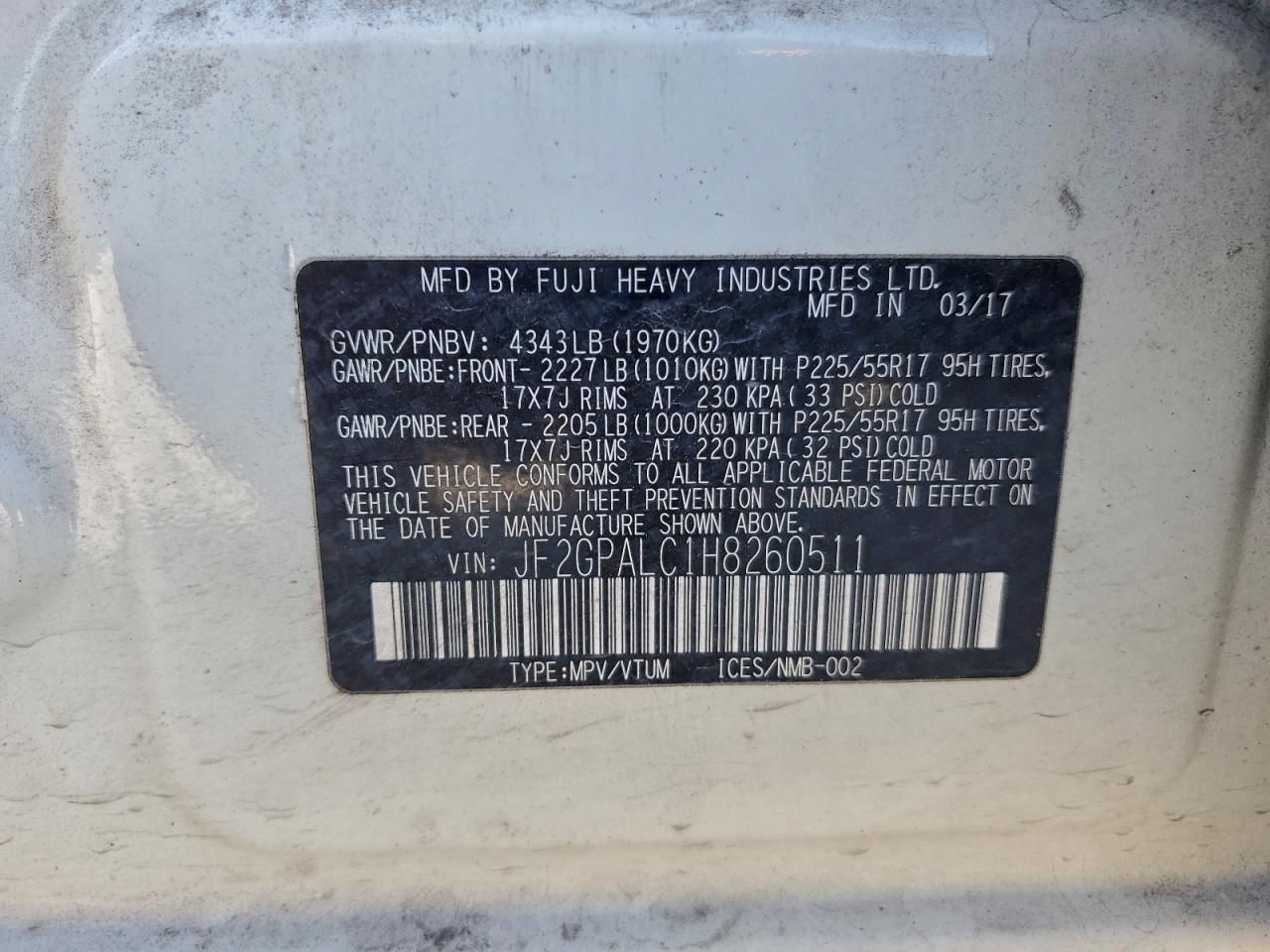 2017 Subaru Crosstrek Limited